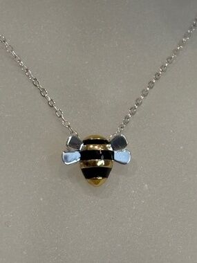 Honey Bee Project Sterling Silver Necklace